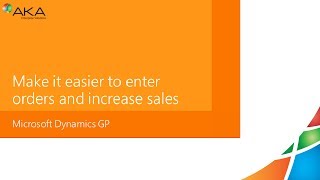 AKA Microsoft Dynamics GP Sales Order