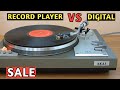 Record player vs digital  original sound track  old record player for sale