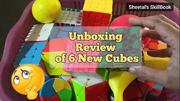 Cube Unboxing, Review of 6x6 Cube, Gear Cube, Axis Cube, Apple Cube, Banana Cube, Lemon Cube