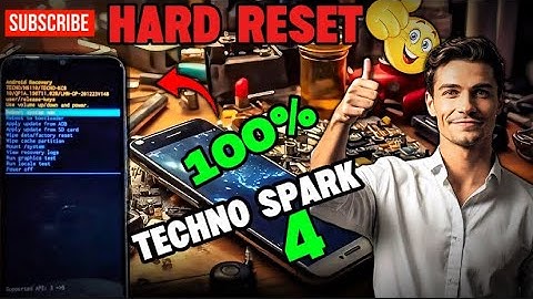 tecno spark 4 hard reset | pattern and pin lock remove