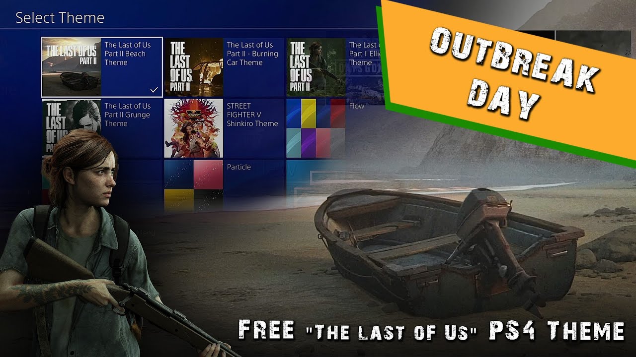 This free PS4 beach theme for The Last of Us Part II is