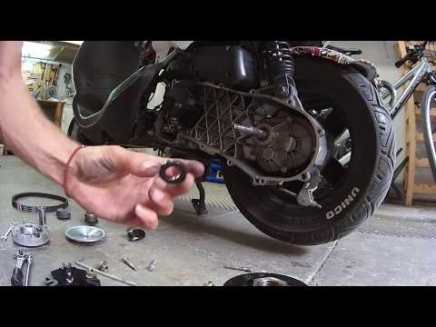 Stage6 R/T Variator Installation || Piaggio Zip AC to LC