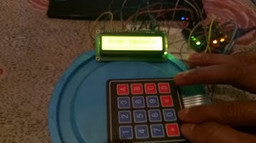 Door lock system using servo motor , keypad and lcd