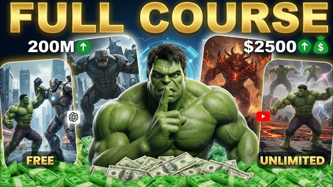 How to Create HULK AI Videos 🔥 Hulk AI Videos Kaise Banaye | Full Tutorial Step by Step