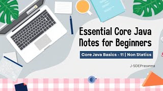 Core Java 11 | Non Static Members | @J-SDE_Prasanna