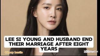 Lee Si Young and Husband End Their Marriage After Eight Years #kpop #boysoverflowers