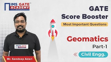 Geomatics - 1 for GATE 2023 | GATE Score Booster by Sandeep Adari