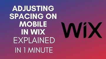 How To Adjust Spacing On Mobile In Wix (2025)