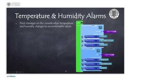 53/74 IoT MOOC Part I: Programming example. Temperature & Humidity Alarm