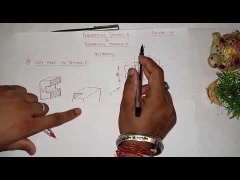 Engineering Drawing-II Sectioning Part-4(LEFT HALF IN SECTION) - YouTube