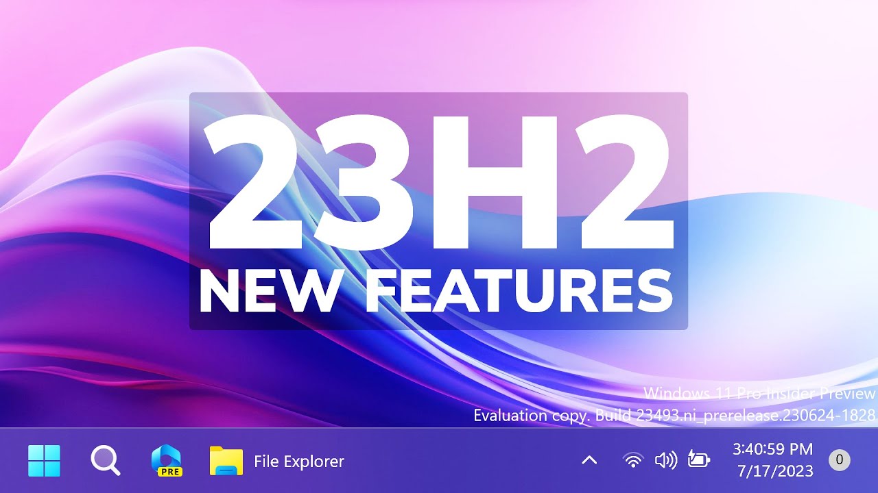 Windows 11 23H2 - All New Features (Preview) 