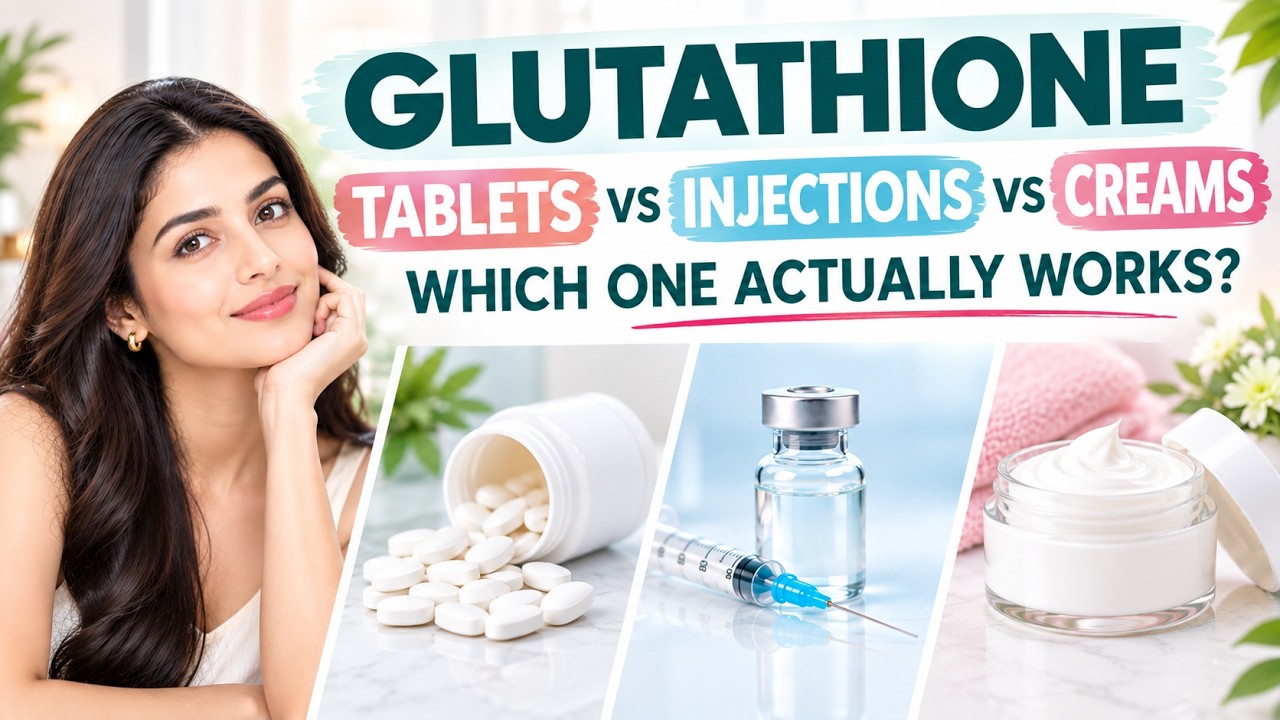 Glutathione Tablets vs Injections vs Creams ! Which Actually Works for Glowing Skin ?