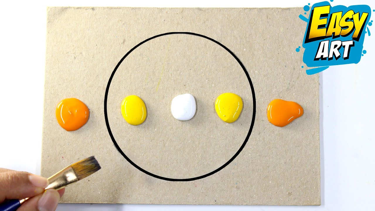 Пейзажи с легкой живописью - Как нарисовать Африканский закат со слонами