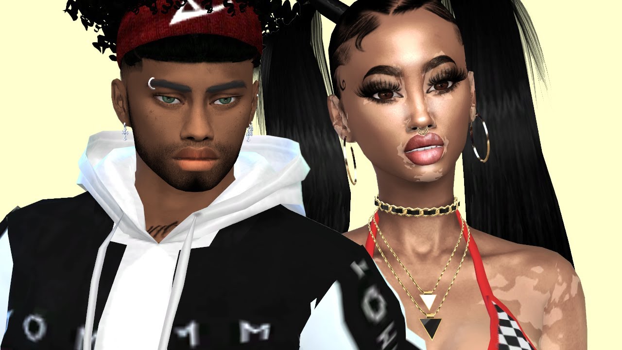 Sims 4 CAS - Urban Couple - CC Folder and sim download - YouTube