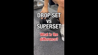 DROP SET vs SUPERSET: What’s the Difference⁉️ #shorts