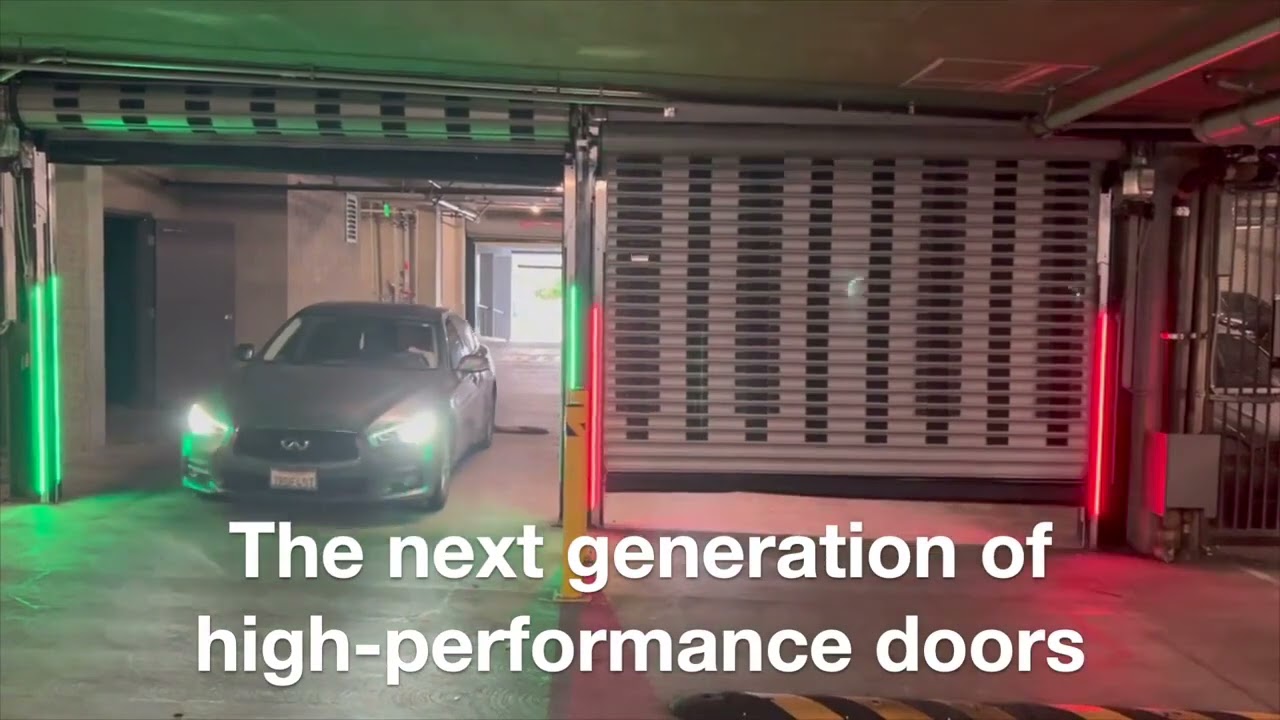 Secure parking garage doors