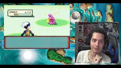 LIVE! Shiny Wynaut in Ruby after 6,692 random encounters!