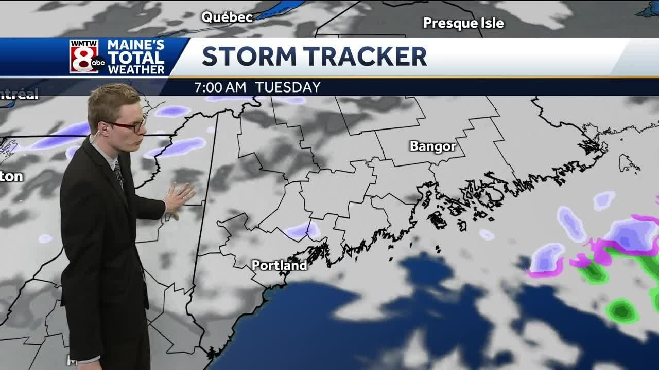 Breezy with a snow shower on Tuesday - YouTube