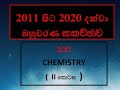 2012 A/L Chemistry Mcq Paper Discussion || Part 01