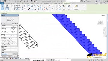 آشنایی با تنظیمات Stair path مسیر پله در نرم افزار اتودسک رویت معماری آرکیتکچر2018 Autodesk Revi...