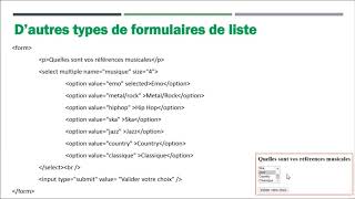 HTML : Les formulaires Vol. 11