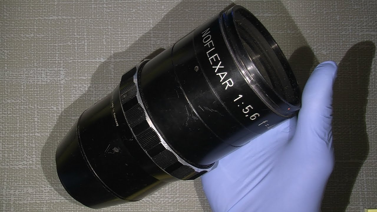 Loose aperture blades in Novoflex NOFLEXAR 1:5.6 f=40cm - YouTube