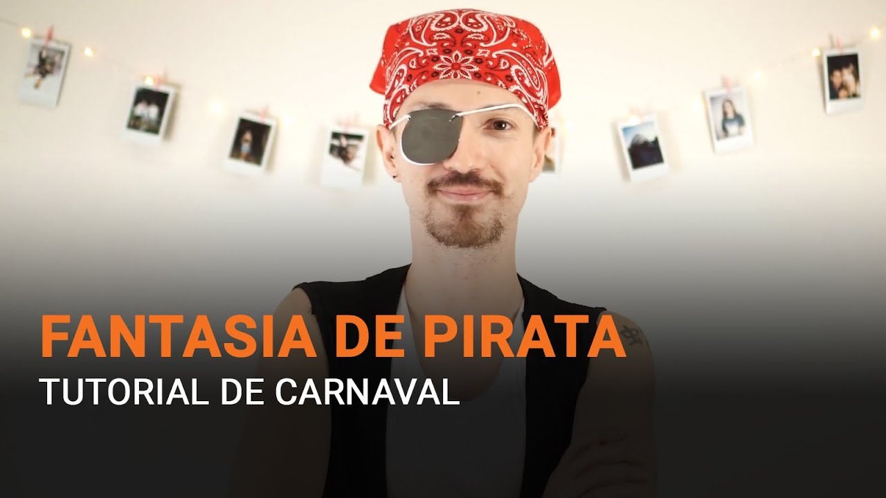 Fantasia pirata improvisada masculina
