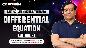 1 Differential Equation Introduction IIT JEE Maths