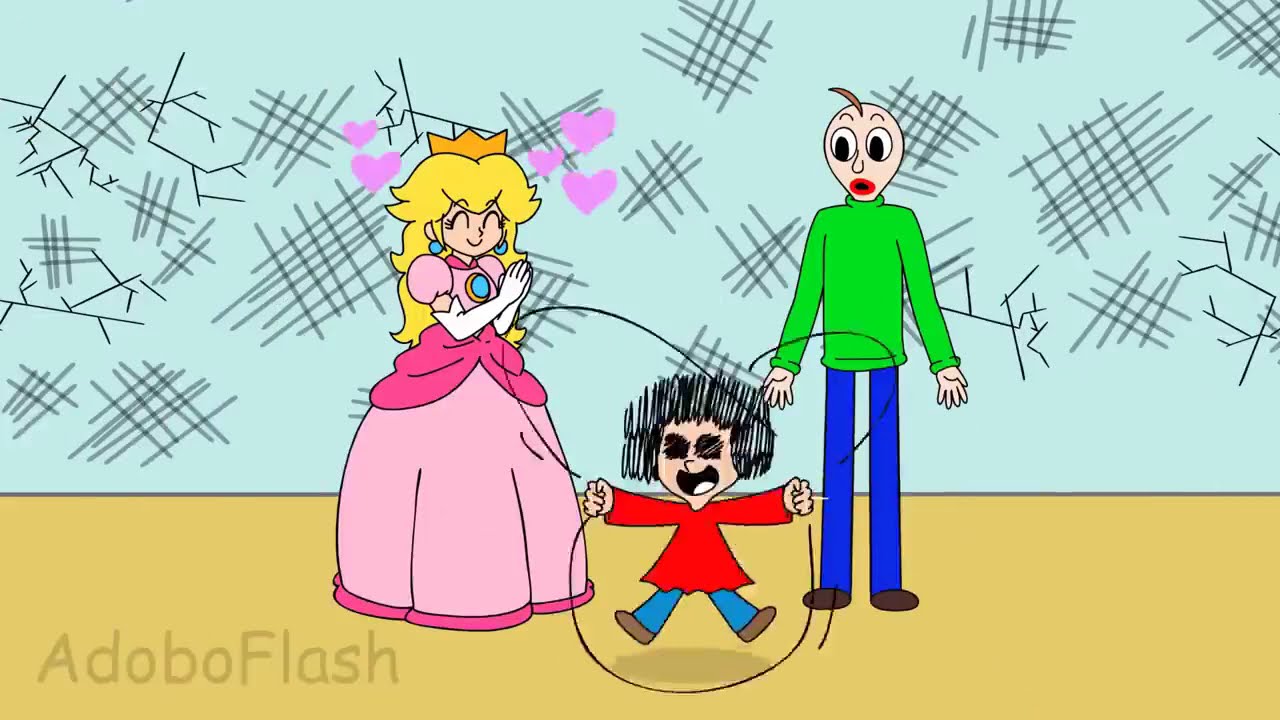 BALDI'S BASICS : SUPER MARIO X BALDI AMAZING MOVIE COMPILATION # 13