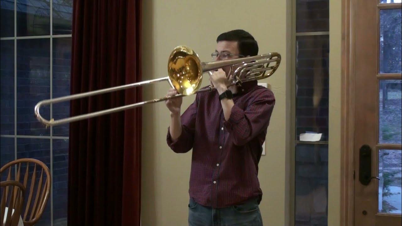 1982 King 4B Trombone Sonorous Fattachment Gold and Silver plating