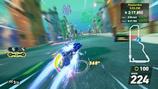 Bikini Bottom Time Trial S Rank (Sonic Speed) - Sonic Racing CrossWorlds
