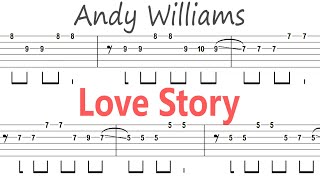 Andy Williams - Love Story / Guitar Solo Tab+BackingTrack