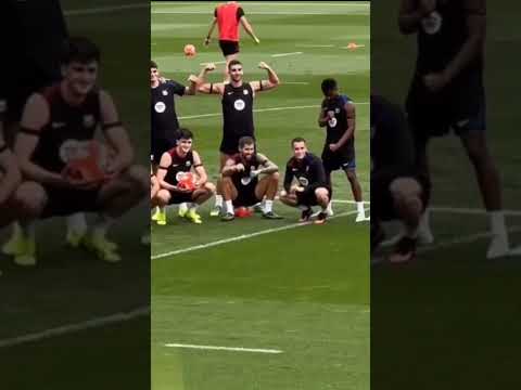 تدريبات برشلونة وسط أجواء جميلة،🥰الفريق الفائز كلاسيكو الاحد Barcelona training classico Sunday