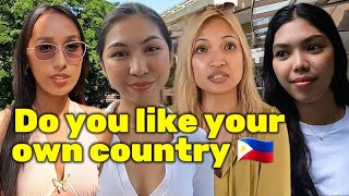 what do Filipinos think of the Philippines?  (street interviews) pros and cons