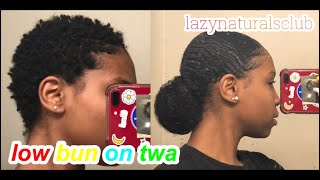 low bun on twa 🥵 | lazynaturalsclub