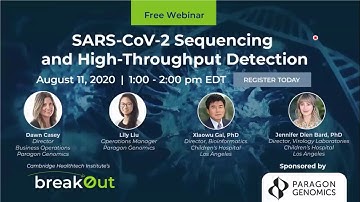 Webinar: SARS-CoV-2 Sequencing and High-Throughput Detection