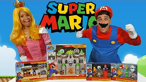 Super Mario Playsets With Princess Peach & Mario !...