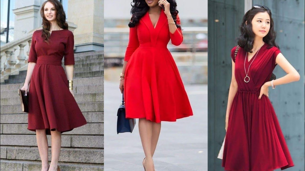 Robes rouges 🍒 Red dresses ♥️فساتين باللون الأحمر