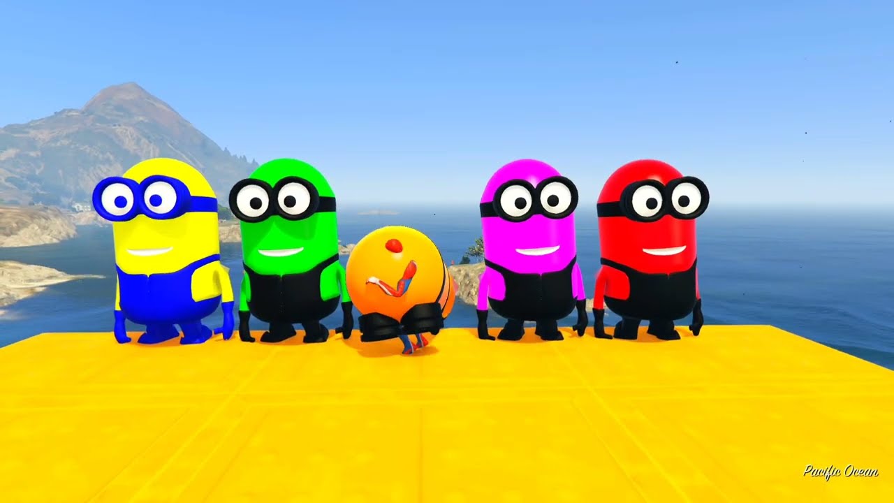 GTA 5 Epic Ragdolls RED SPIDERMAN VS RED MINION VS GREEN MINIONEuphoria Physics & Funny Fails EP 10