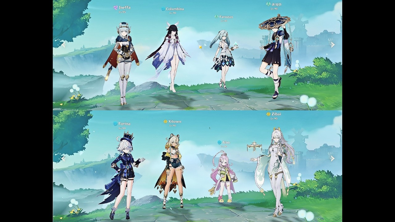 Abyss Luna 5 (2 Cost) Wanderer C0R1 Lunar Charged & Zibai C0R1 Lunar Crystallize Feb 27