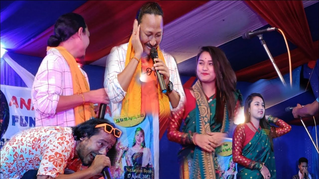 Bipul Rabha & Characterless Comedy Video At Rangapara Jugibil - YouTube