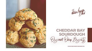 Cheddar Bay Sourdough Discard Drop Biscuits (A Red Lobster Copycat and Sourdough Quick Bread Recipe)