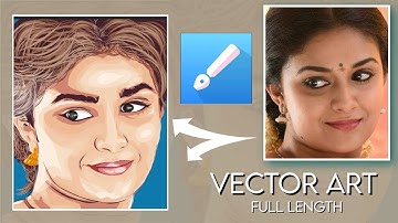 vector Art  Tutorial || infinity Design || How to create Cartoon Art in mobile