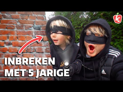 “INBREKEN” MET EEN 5-JARIGE (HIJ DENKT DAT ‘T ECHT IS) | Kalvijn & Kiddo's #1 | Kalvijn