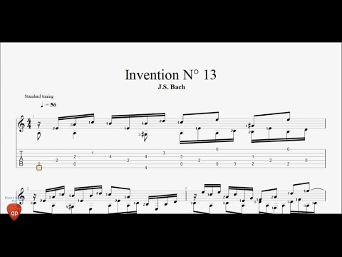 Jsbach Invention 13 In A Minor Guitar Pro Tab Jsbach Invention 13 In A Minor Guitar Pro Tab