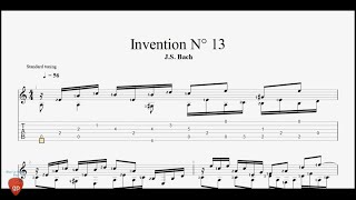 J.S.Bach - Invention 13 In A Minor - Guitar Pro Tab