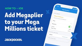 How to Add Megaplier to Your Mega Millions Ticket | Jackpocket Lottery App screenshot 4