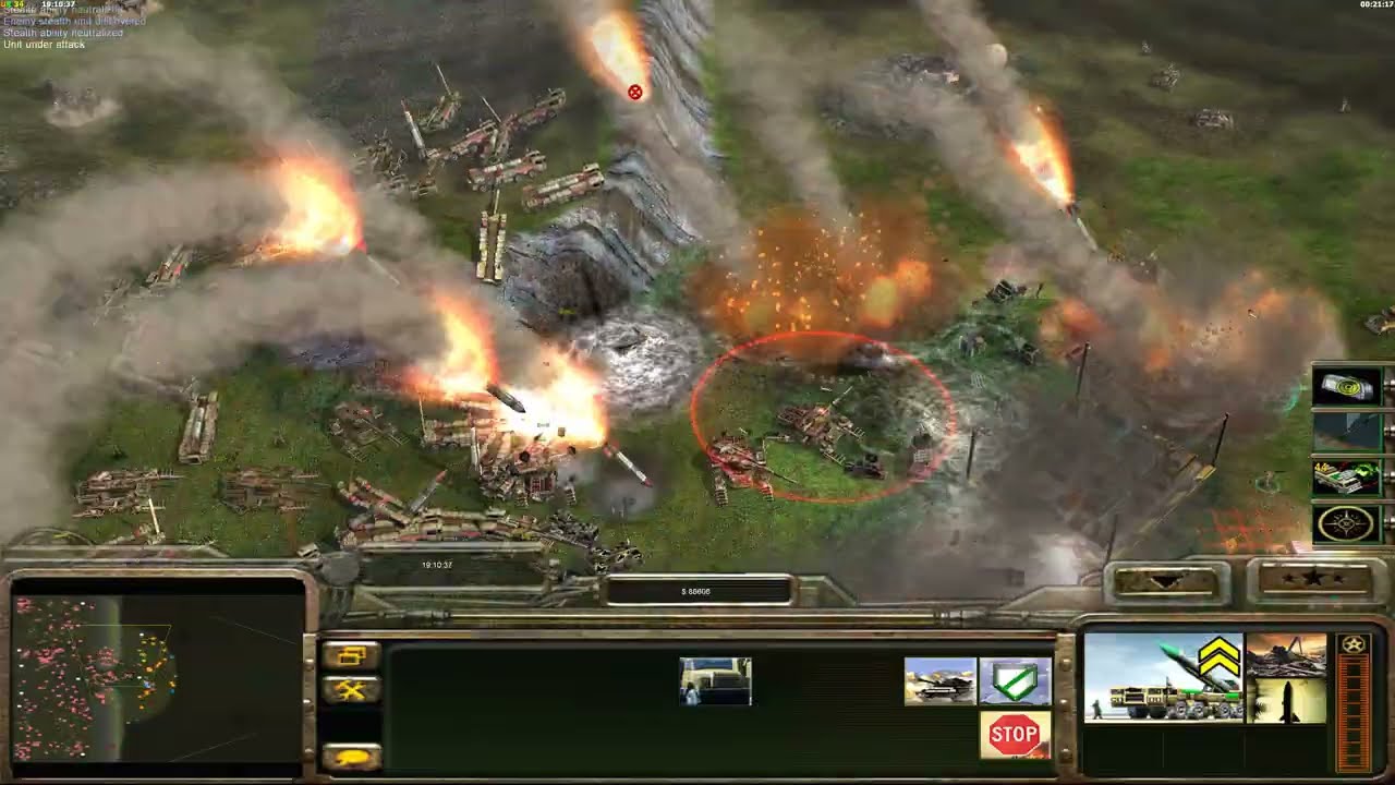 CNC Generals Contra X Beta GLA Stealth General VS 7 Insane Army GLA Stealth General