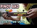 Pinoy Ako Guitar Tutorial | PBB Song (EASY CHORDS FOR BEGINNERS)