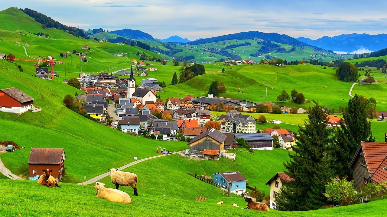 Suiza | Paseo Urbano Relajante 4K | 12 nov 2025